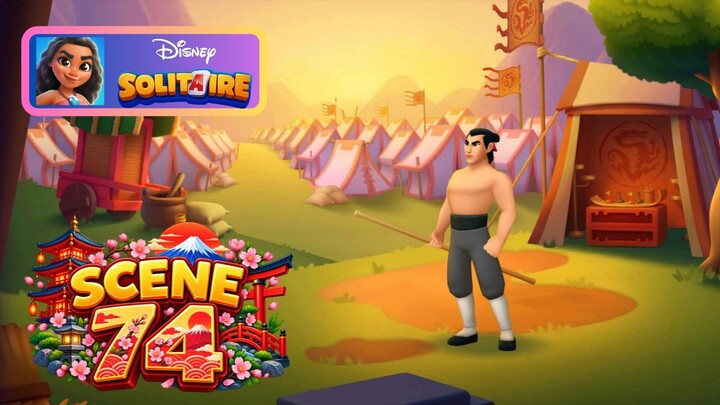 Disney Solitaire - Scene 74 Mulan Gameplay