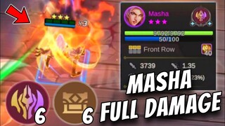 IMMORTAL MASHA FULL STACK + BLAZING BLADE !! CRAZY DAMAGE COMBO !! MAGIC CHESS MOBILE LEGENDS