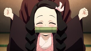 "Nezuko likes Koibashira's hairstyle and wants her brother to tie her hair in braids."