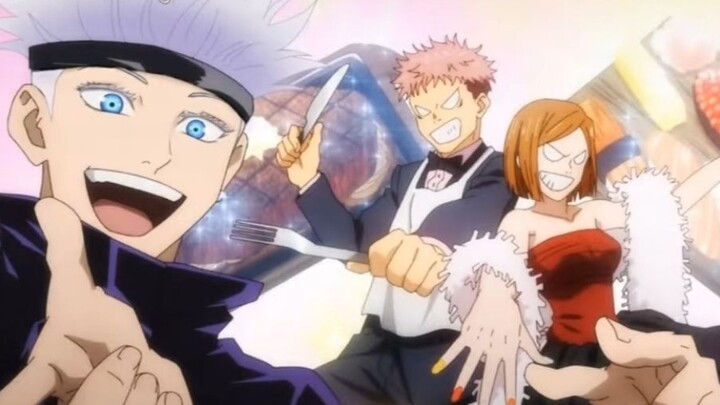 [ Jujutsu Kaisen ] A YouTuber added eyes to the anime character Gojo Satoru's blindfold.