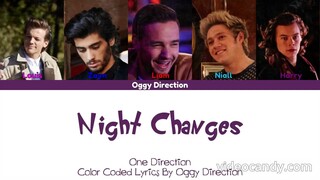 One Direction - Night Changes (New Color Coded Lyrics 2024) (slowed)