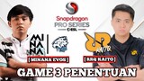 RRQ KAITO VS MINANA EVOS GAME 3 ESL SNAPDRAGON PRO SERIES MOBILE LEGENDS - RRQ VS EVOS