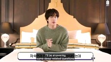 weverse GOODNIGHT INTERVIEW  JIN