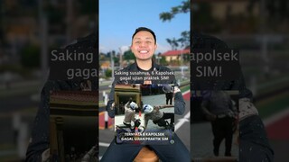 6 Kapolsek GAGAL ujian SIM?! Zigzag, angka 8, SUSAH banget? #shorts