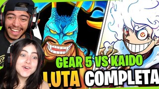 ONE PIECE EPISÓDIO 1071 - LUFFY VS KAIDO LUTA COMPLETA! | REACT