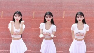 饭后运动一下，操场的太阳好大啊【操场跳舞】