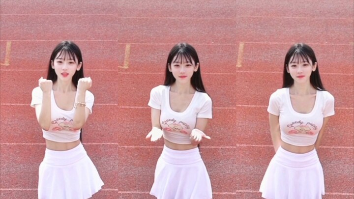 饭后运动一下，操场的太阳好大啊【操场跳舞】