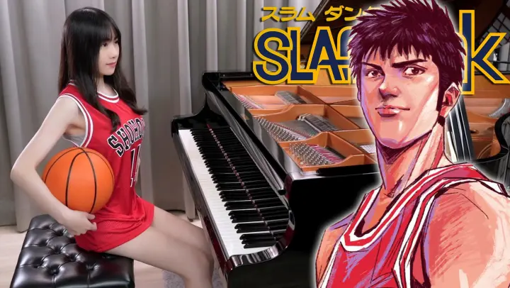 [Music] Piano: "Slam Dunk" Theme "Until the World Ends..."