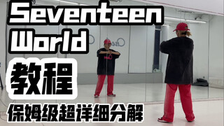 برنامج تعليمي تفصيلي للغاية على مستوى المربية، النسخة الكاملة من أغنية Seventeen-world