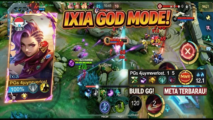 Ixia God Mode! ⚡ Build GG Meta Terbaru — 1/5/1, Damage Gila & Auto Survive! 🏆 Strategi Pro Player