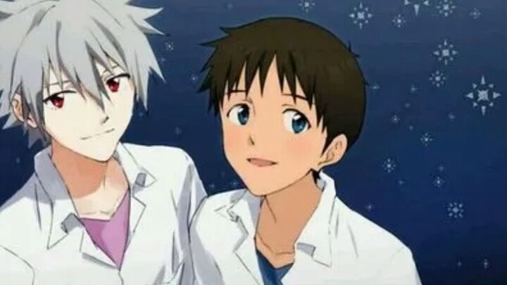 In the TV version of "EVA", does Shinji really like Kaworu Nagisa?