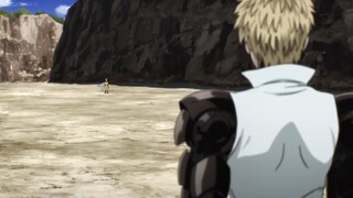 SAITAMA VS GENOS FIGHT -- one punch man