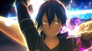 [Sword Art Online / Full High Burning]⚡Berjuang untuk melindungi⚡, pedang, lampu, pedang, dan bayang