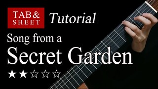 Song from a Secret Garden - Guitar Lesson + TAB