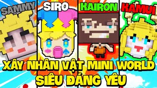 SIRO VÀ KAMUI NOOB THÁCH ĐẤU HERO TEAM XÂY NHÂN VẬT "SIÊU ĐÁNG" YÊU TRONG MINI WORLD