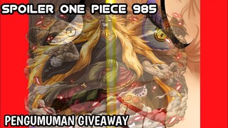 Spoiler One Piece 985 Lengkap - Proyek Baru Onigashima!! Awal Bangkitnya Bajak Laut Rocks!!