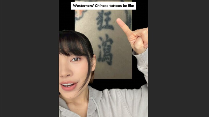 Tato berbahasa Mandarin ala bule kayak gini