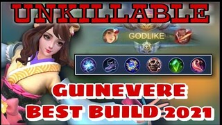 GUINEVERE  NEW BUILD AND EMBLEM SET 2021 - TUTORIAL - SAKURA WISHES - MOBILE LEGENDS