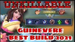 GUINEVERE  NEW BUILD AND EMBLEM SET 2021 - TUTORIAL - SAKURA WISHES - MOBILE LEGENDS