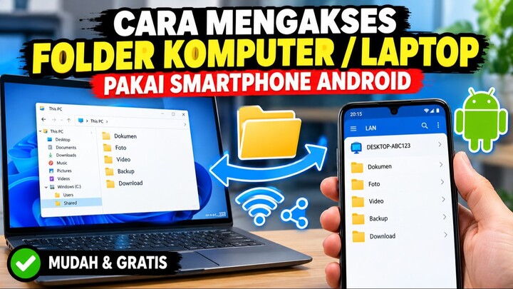 Cara Mengakses Folder Komputer Laptop Pakai Smartphone Android