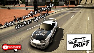 HOW TO MAKE SIMPLE DRIFT STICKER || CAR PARKING MULTIPLAYER