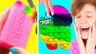 We Tried ODDLY SATISFYING APP GAMES!? (POP IT, SOAP CARVING, SLIME APPS!)