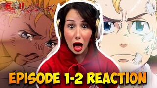 TIME TRAVEL | Tokyo Revengers | Episode 1-2 REACTION