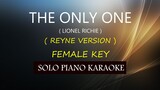 THE ONLY ONE ( LIONEL RICHIE ) ( REYNE VERSION ) FEMALE KEY (COVER_CY)