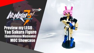 Preview my LEGO Honkai Impact 3rd Yae Sakura (Goushinnso Memento) Figure MOC | Somchai Ud