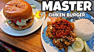 PERTAMA KALI NYOBA RAJA BURGER DI MASTER CHIKEN BURGER - om Ben gresik