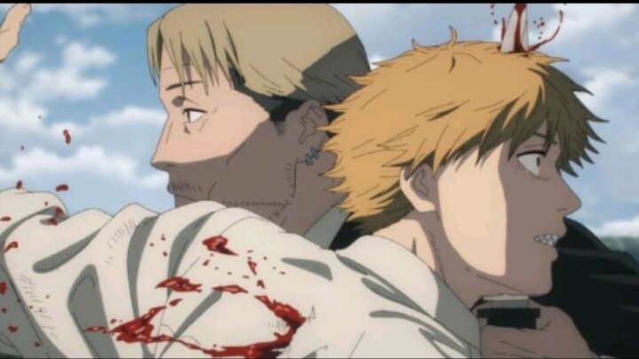 pertarungan kishibe di anime chainsaw man