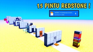 15 PINTU REDSTONE MULAI DARI YANG SIMPLE SAMPAI BISA SPAWN GOLEM - Map Showcase Minecraft #14