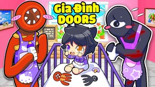 Noob Ruby Được Nhận Nuôi Bởi " GIA ĐÌNH DOORS " Trong Minecraft Và Có Quyền Năng Của 100 Cửa Doors!?