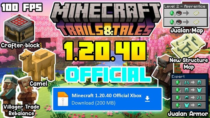 Update MCPE Terbaru❗❗|| Versi 1.20.40 Official || Bisa Login XBOX dan Main Server