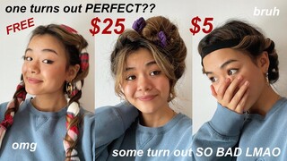 TRYING HEATLESS CURLS 3 WAYS! (which one is the best??)