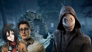 Dead By Daylight (First Time Using Mikasa skin) Mikasa Vs The Legion / Gameplay