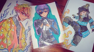 drawing anime with me