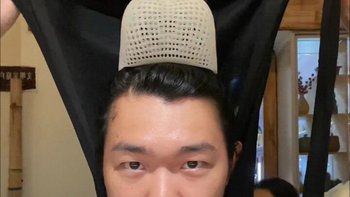 So this is what the inner structure of a Tang Dynasty bafu cap looks like!