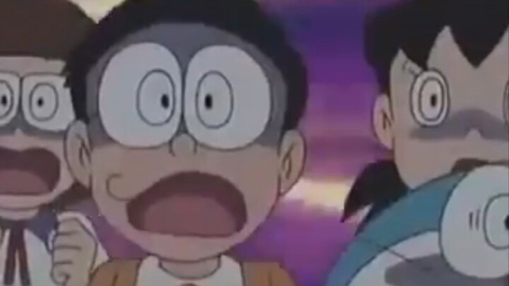 nobita terkejut sekali