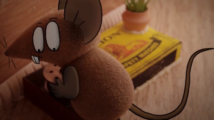 The heartwarming animated short film "Little Roommate", the little mouse's musical life!