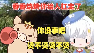 【雪糕】“香香烧烤你没事吧，烫不烫烫不烫”雪糕看旅游视频惊现美少女战队队友