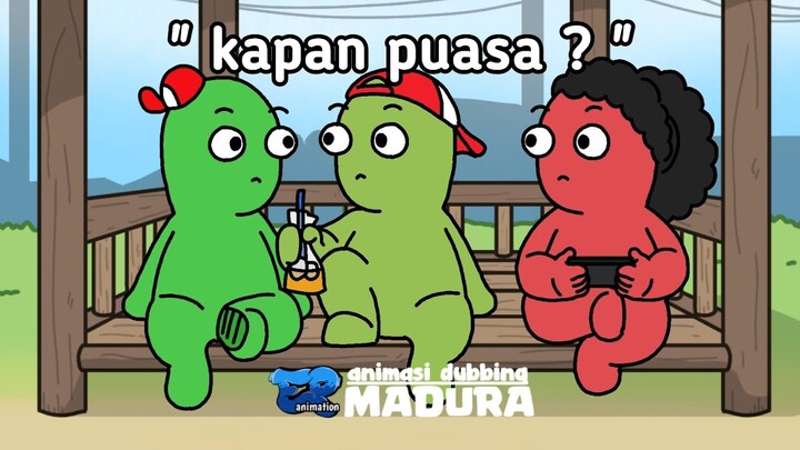 Kapan puasa ? -  animasi dubbing Madura || ep animation