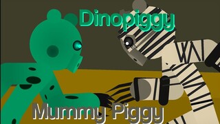 Dinopiggy INVADES Mummy Piggy's Territory! (Dinopiggy Vs Mummy Piggy) Piggy Animation