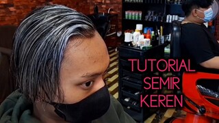 semir rambut keren, Highlight abu abu silver