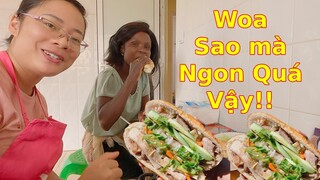 Khi Xóm Trọ Châu Phi lần đầu ăn Bánh Mỳ Pate|| Ahihi cuộc sống châu Phi