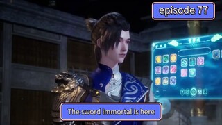 The sword immortal is here episode 77 sub indo