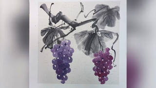 Children's Chinese Painting - Grape Tutorial