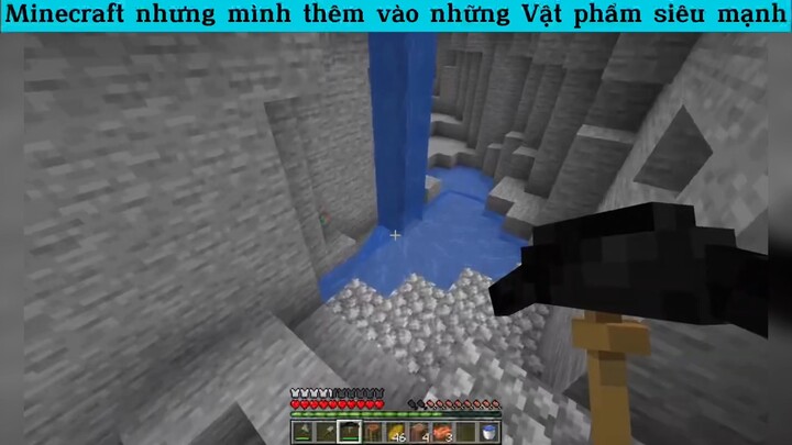 Minecraft nhưng mình thêm vào những Vật phẩm siêu mạnh p3