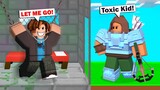 TOXIC NOOB Troll, GONE WRONG!! in Roblox Bedwars..